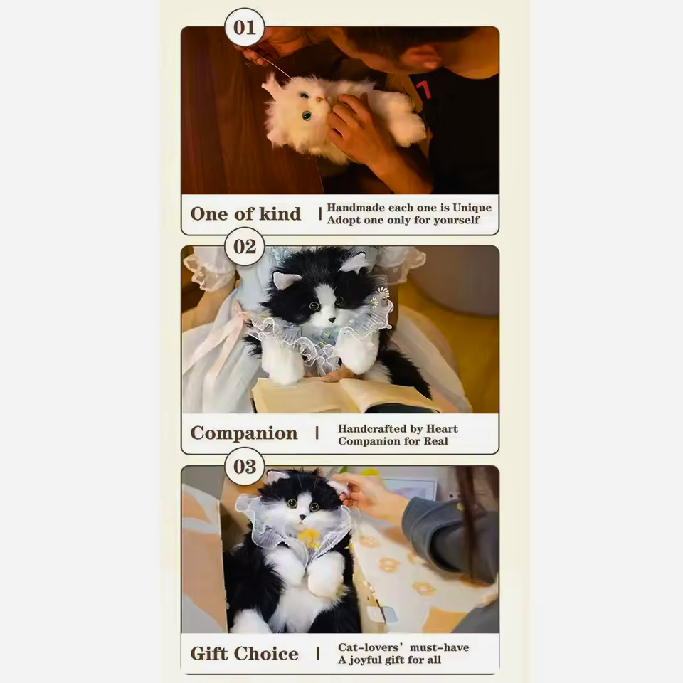 MidnightMochi Cat Plush Backpack