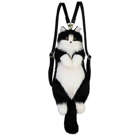MidnightMochi Cat Plush Backpack