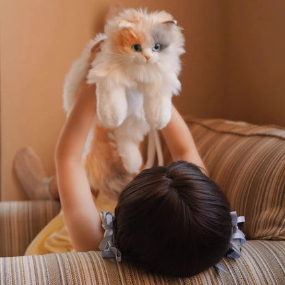 PeachyPaws Cat Plush Backpack