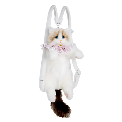 SnowBelle Cat Plush Backpack
